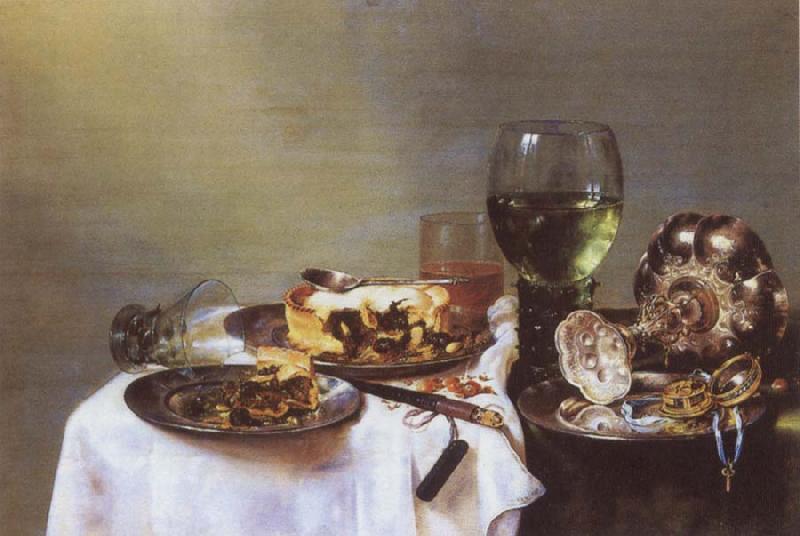 Willem Claesz Heda Breakfast Talbe with Blackberry Pie